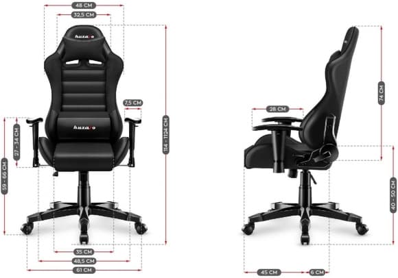 PC Furniture Ranger 6.0 musta, Huzaro