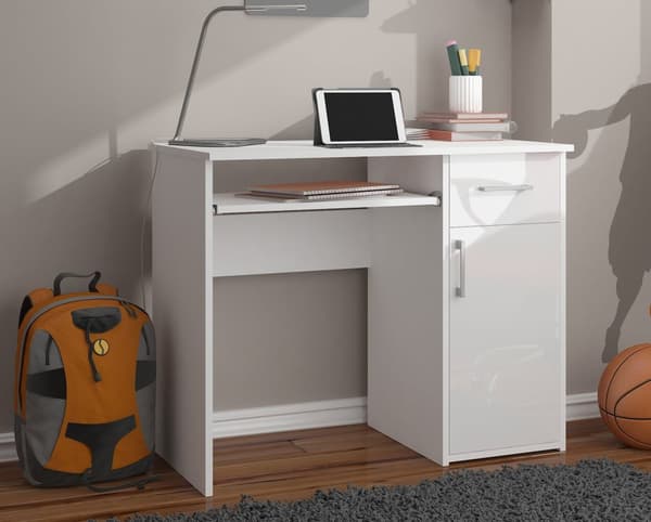 Skrivebord PIN HVID / HVID LYS