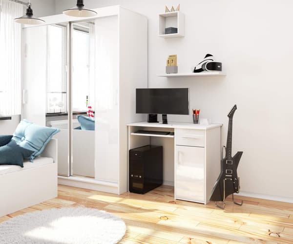 Skrivebord PIN HVID / HVID LYS