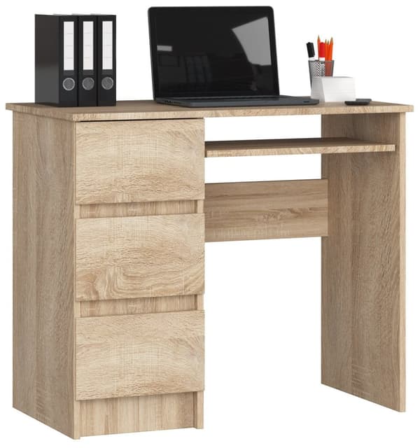 SKRIVEBORD A-6 CLP SONOMA VENSTRE