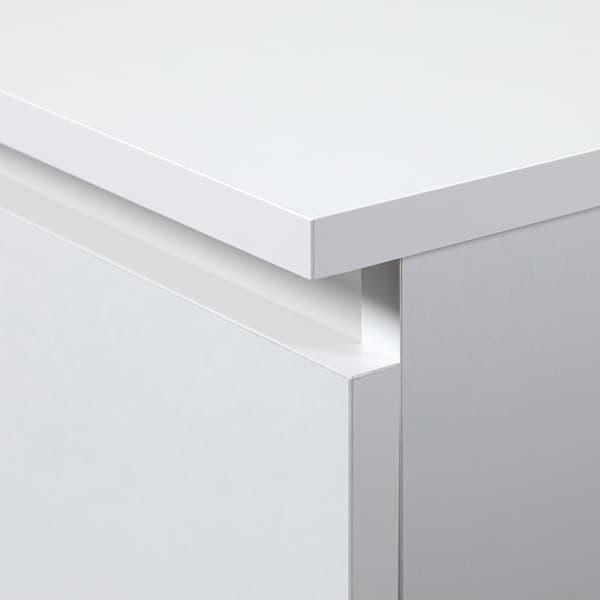 DATORBORD A-11 135 cm 6 LÅDOR VIT
