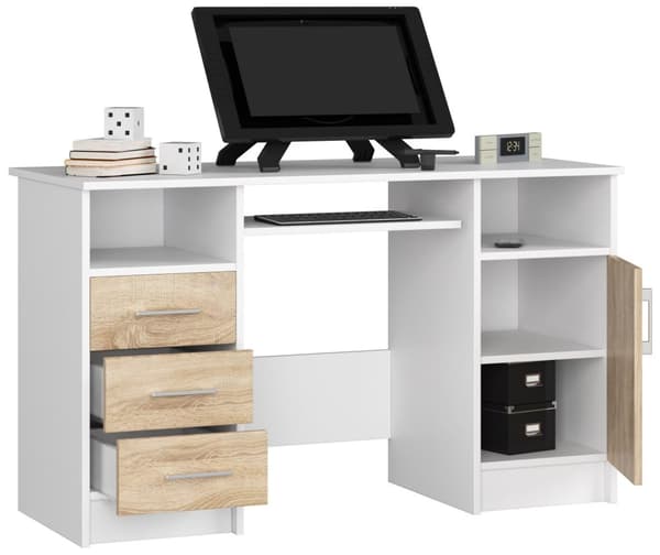 Skrivebord ANA PK HVID / SONOMA
