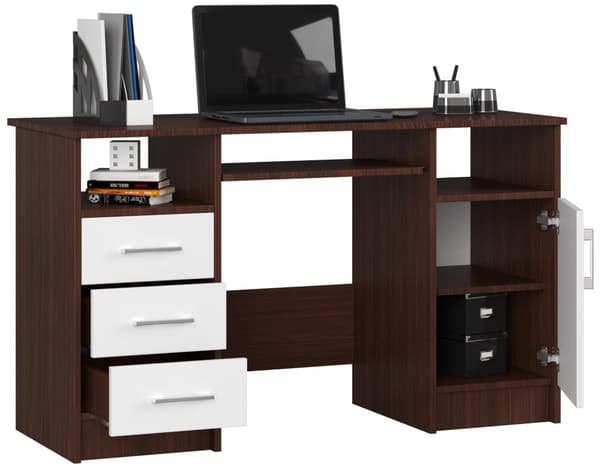 Skrivbord ANA WENGE / VIT