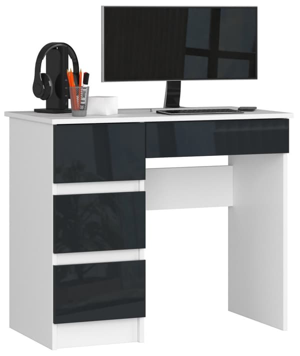 SKRIVEBORD A-7 CLP GRÅFIBER VENSTRE