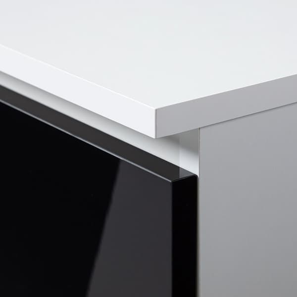 DATORBORD A-7 90 cm HÖGER VIT / SVART GLANS