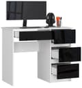 Miniatyrbild 2 av 5: DATORBORD A-7 90 cm HÖGER VIT / SVART GLANS