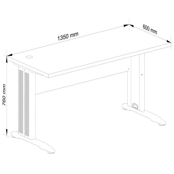 KONTORSKRIVE BM-135 BETON