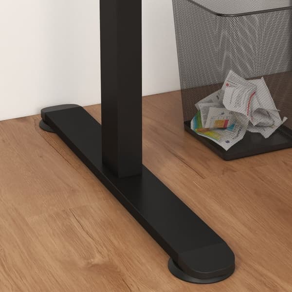 Rootz elektrisk stående skrivebord - Højdejusterbart skrivebord - Sit Stand-skrivebord - Ergonomisk arbejdsstation - 140 cm x 70 cm x 72-116 cm