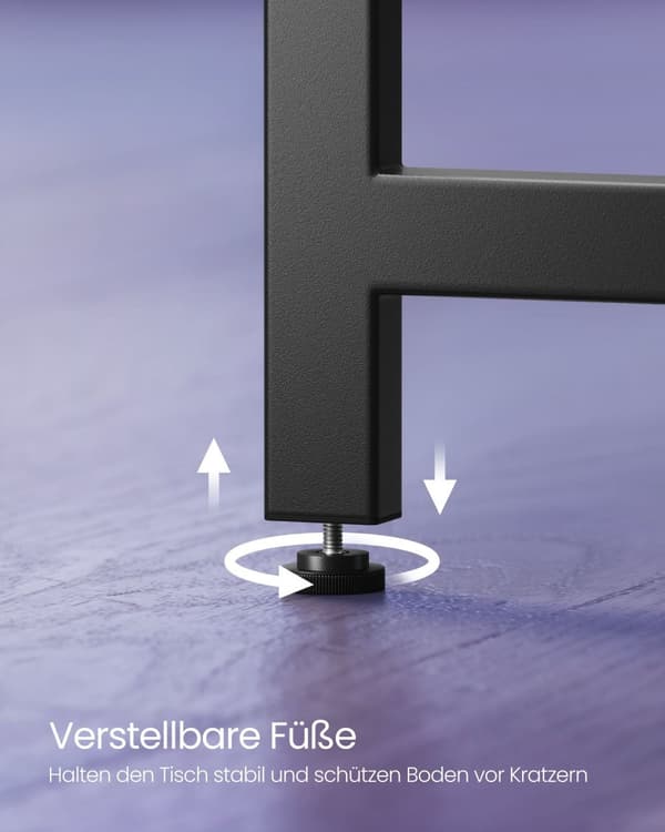 L-format skrivbord, lätt att ställa in