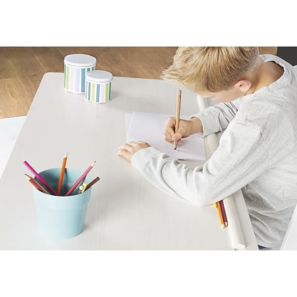 Rootz Barnskrivbord Lena - Studiebord för barn - Justerbart arbetsbord - Massivt furu - 109 cm x 58 cm x 57-70 cm