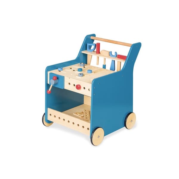 Rootz Tool Trolley 'Kalle' - Workshop Cart - Mobil Workstation - Inkluderar vice och verktygshållare - 44 cm x 52 cm x 57 cm