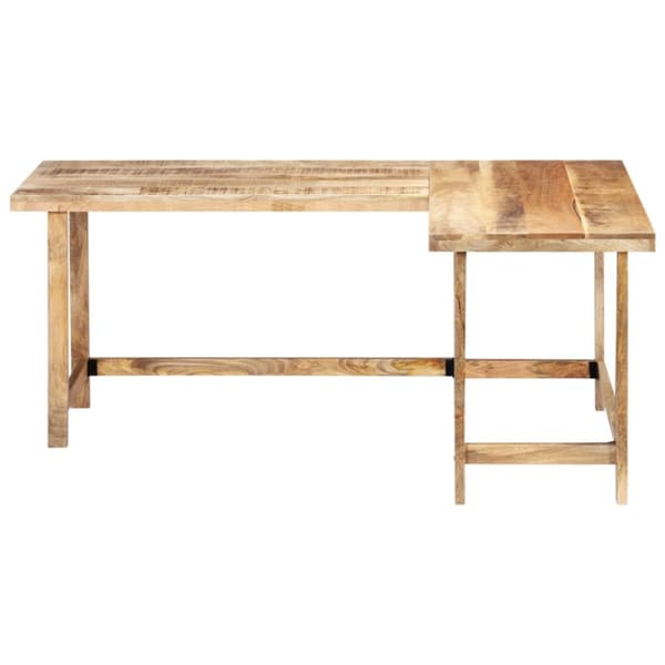 Skrivbord 180x120x76 cm massivt mangoträ