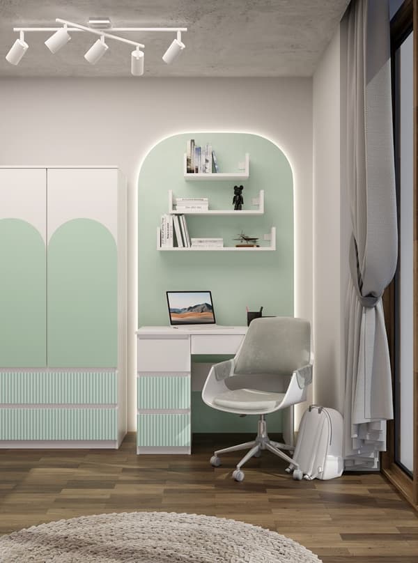 Mijas Skrivebord VENSTRE ARTESO MINT Mint