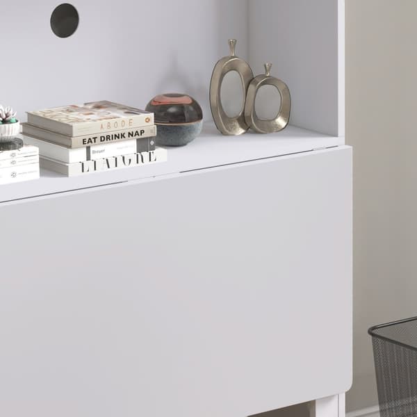 Rootz Computer Desk - Workspace Table - Compact Desk - Rumbesparende design - 80 cm x 69 cm x 153 cm