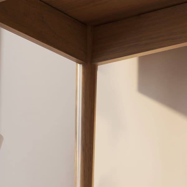 Rootz Desk Work Table - Computer Desk - Secretary Desk - Solid Wood Bens - Compact Design - 110 x 54 x 91,5 cm brun