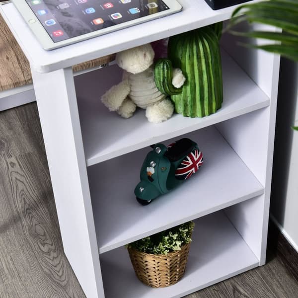 Rootz Multimedia Office Desk - Workstation - Studytabell - gott om lagring - 120L x 49W x 72H cm