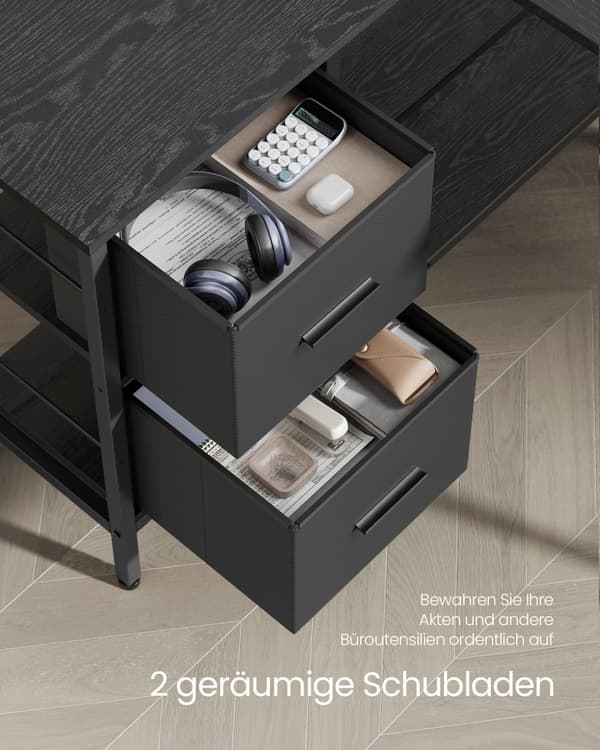 L-formad skrivbord-med monitor stand & bräde