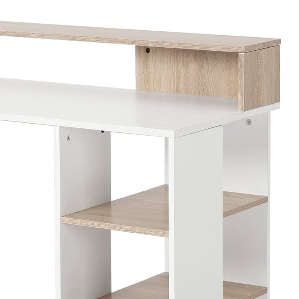 Rootz Computer Table Desk - Office Table - PC Tabell - Optimal lagring - 140 cm x 55 cm x 92 cm
