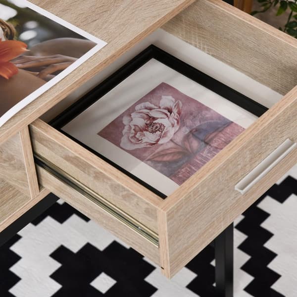 Rootz -työpöytä, jossa on säilytystila - teollisuustoimistopöytä - työasema laatikon kanssa - kestävä muotoilu - 102 x 48 x 80,5 cm
