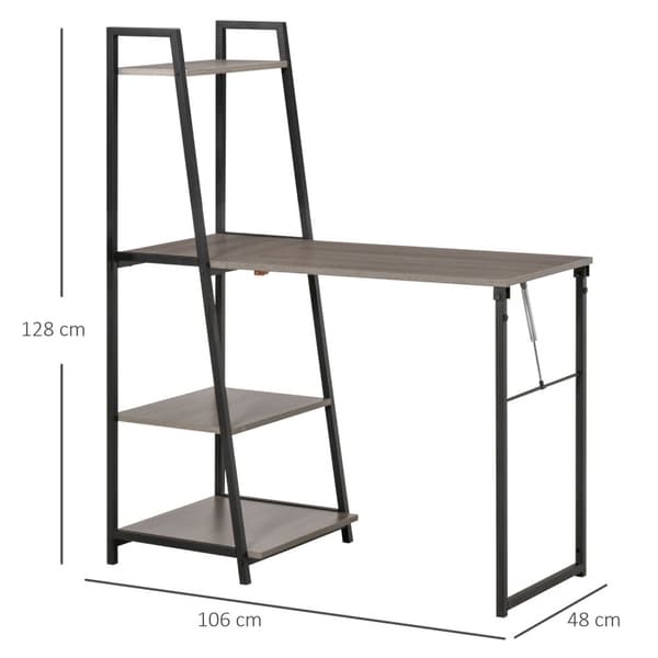 Rootz Folding Desk - Hylly Desk - Tietokonepöytä - Avaruussäästäjä - 106x48x128cm