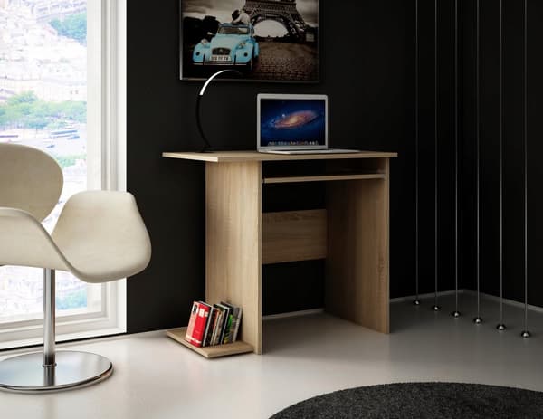 B5 SONOMA skrivebord, tastaturhylde, venstre, højre