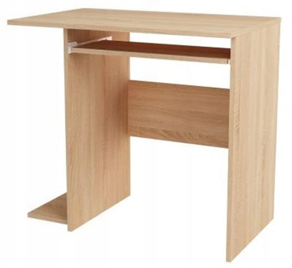 B5 SONOMA skrivebord, tastaturhylde, venstre, højre