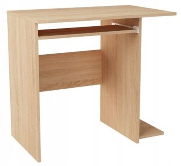 B5 SONOMA skrivebord, tastaturhylde, venstre, højre