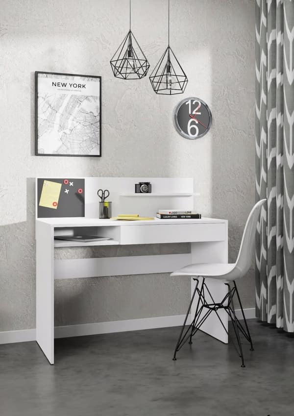 MAGNET pöytävalkoinen 110 cm levyinen säilytyslaatikko