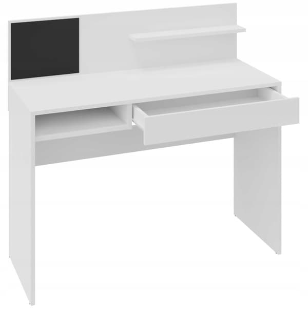 MAGNET skrivebord hvid 110cm bordopbevaringsskuffe