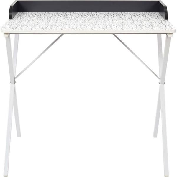 Bureau Design "terrazzo" 84cm Grå &amp; Vit - Paris Prix