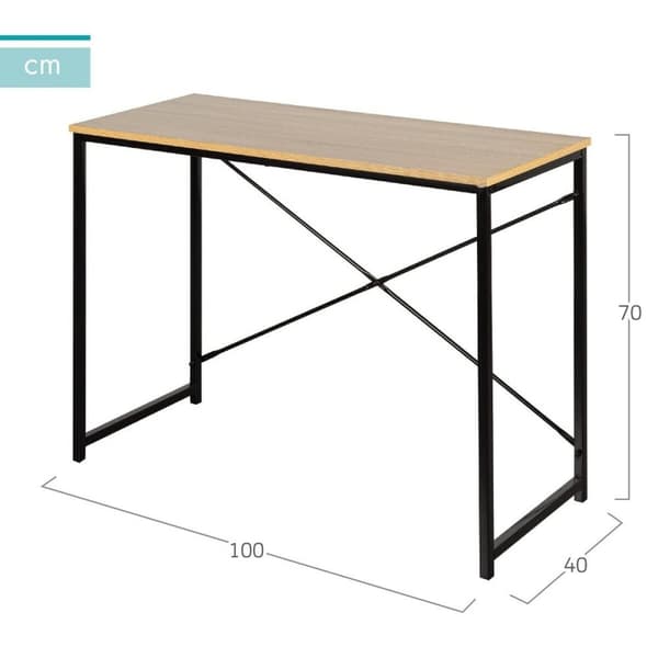 Työpöytä Max Home Teräs Melamiini lastulevy 100 x 70 x 40 cm