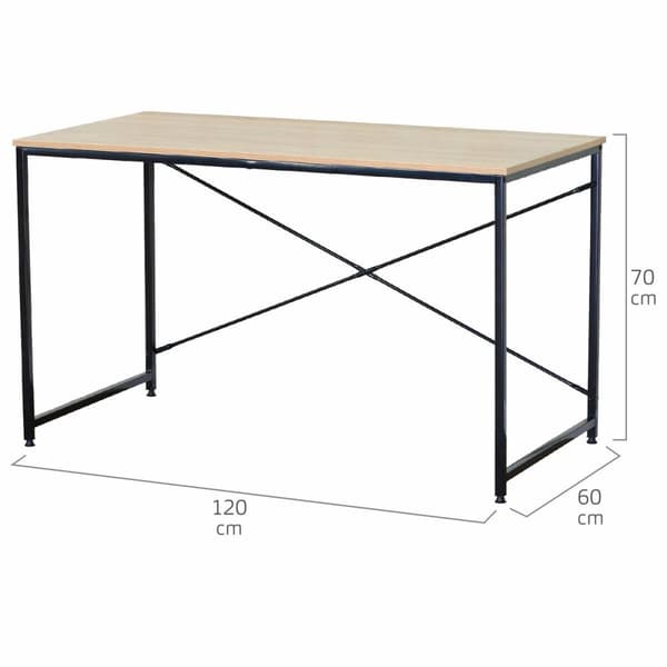 Skrivbord Max Home Stål Melamin spånskiva 120 x 71 x 60 cm