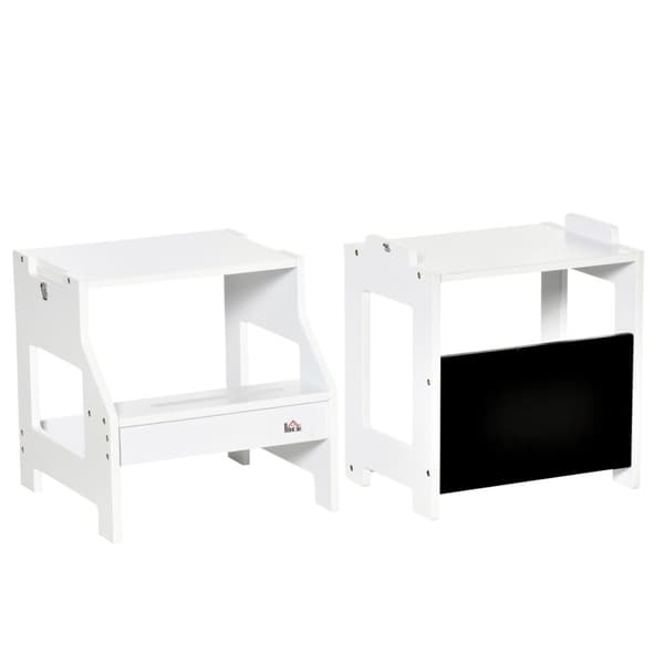 Rootz Learning & Målningsstol - 3 -i -1 Desk -pall - Chalkboard Kids Ordförande - Säkerhet och stabilitet - 42 cm x 44 cm x 86 cm