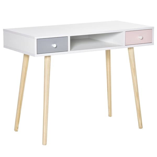 Rootz Children's Desk with Drawer - Kids Table - mångfärgad skrivbord - uppmuntrar lärande - 100 x 48 x 76,5 cm