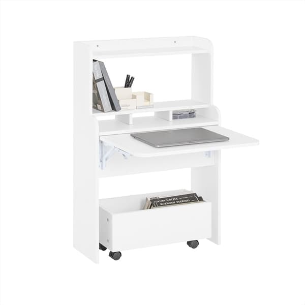 Rootz Multichunctional Desk - Hylly - kannettavan tietokoneen pöytä - Space Saver - 64x98x64cm, taitettava arvoon 64x98x25cm