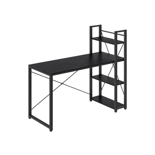 Skrivebord, VASAGLE, 56x137,2x120 cm, Ebony Sort.