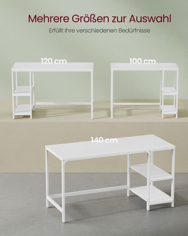 Skrivebord, LWD47X, 50x100 cm, Ahornhvid