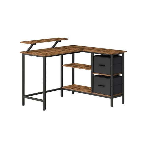 Skrivbord, VASAGLE LWD097B01, 115x105 cm, Brun