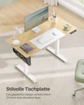 Miniatyrbillede 6 af 8: Skrivebord, SONGMICS, 120x60 cm, Gul