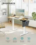 Miniatyrbillede 2 af 8: Skrivebord, SONGMICS, 120x60 cm, Gul