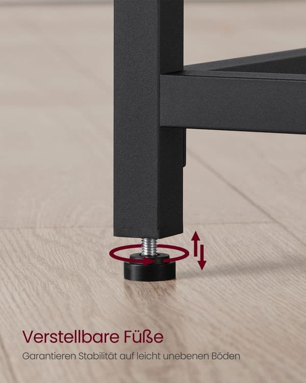 Skrivbord, VASAGLE, 50x80 cm, Svart