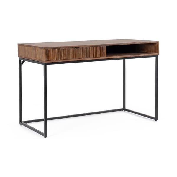 Skrivbord 1 låda 120x60x78 cm i mörk mango - TADIT