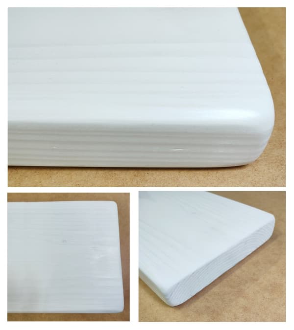 Konsol bordsæt hvid 220 mm x 60 cm HÅRNÅL Ben 12x860 mm sort