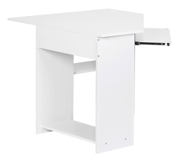 Rootz Corner Desk - Modern Office Desk - Computertabel - Generøs opbevaring - 127 cm x 73 cm x 88,5 cm