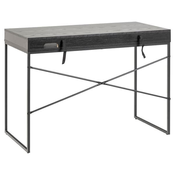 Seaford skrivebord 1 skuffe sort.