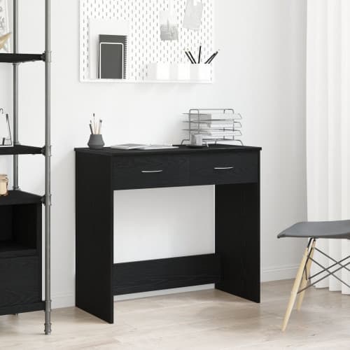 Bord Svart Ek 80x40x75 cm Konstruerat trä