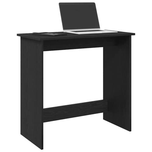 Skrivbord svart 80x40x75 cm konstruerat trä