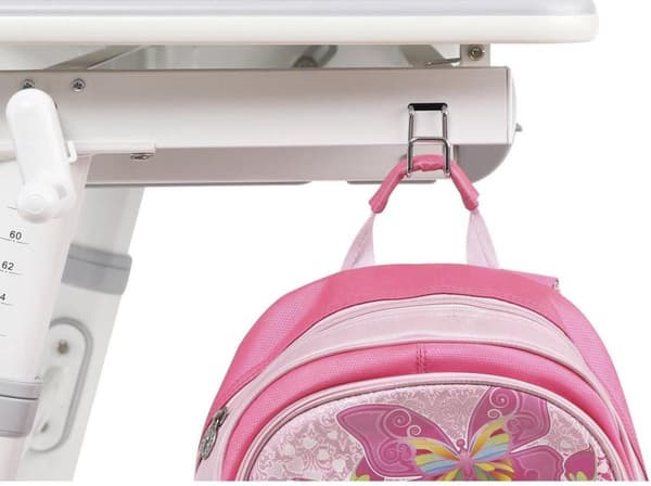 Ergo Office lasten ergonominen korkeussäädettävä työpöytä, harmaa, max 100kg, ER-417 2 kpl