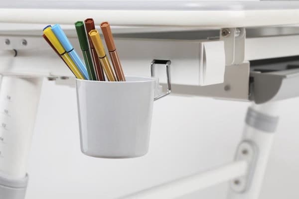 Ergo Office lasten ergonominen korkeussäädettävä työpöytä, harmaa, max 100kg, ER-417 2 kpl