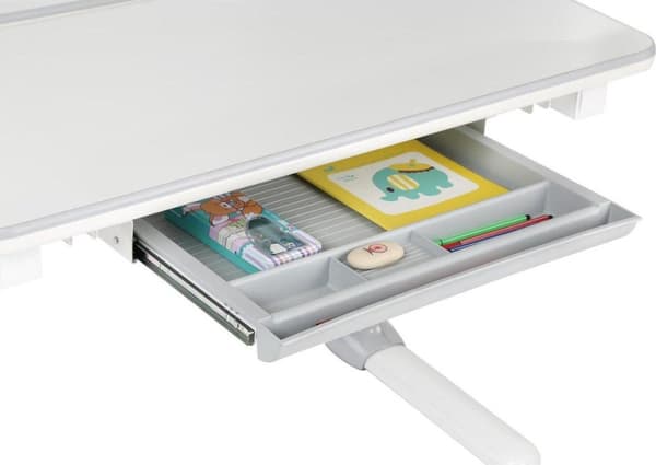 Ergo Office lasten ergonominen korkeussäädettävä työpöytä, harmaa, max 100kg, ER-417 2 kpl